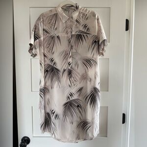 ALLSAINTS Elen Neluwa Silk Dress In Pale Shirt Dress